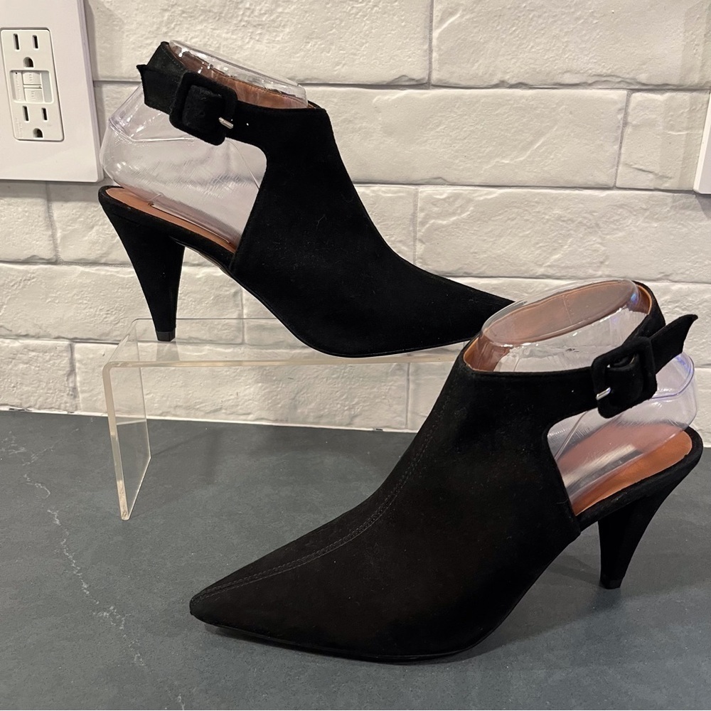 NEW Topshop sz 6.5 Jest black suede pointy heels